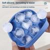 4/9 Grid  Football Theme Ice Cube Mold Silicone Kitchen Ice Cube Make Tray Barware Round Ice Cube Molds For Beer Cocktail