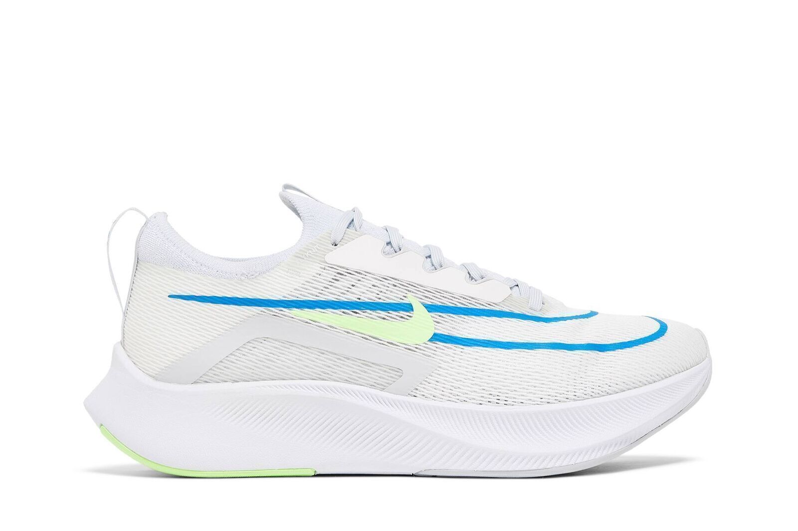 Nike Zoom Fly 4  White Imperial Blue Lime Glow  CT2392-100 Men s Shoes 40