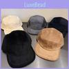 Simple Color Solid Neutral Corduroy Neutral Flat Brimmed Baseball Cap Autumn For