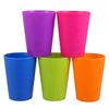 TOYMYTOY 15-Piece Set of 200ml Reusable Heat-Resistant Plastic Cups for Preschool and Kindergarten, Random Colors