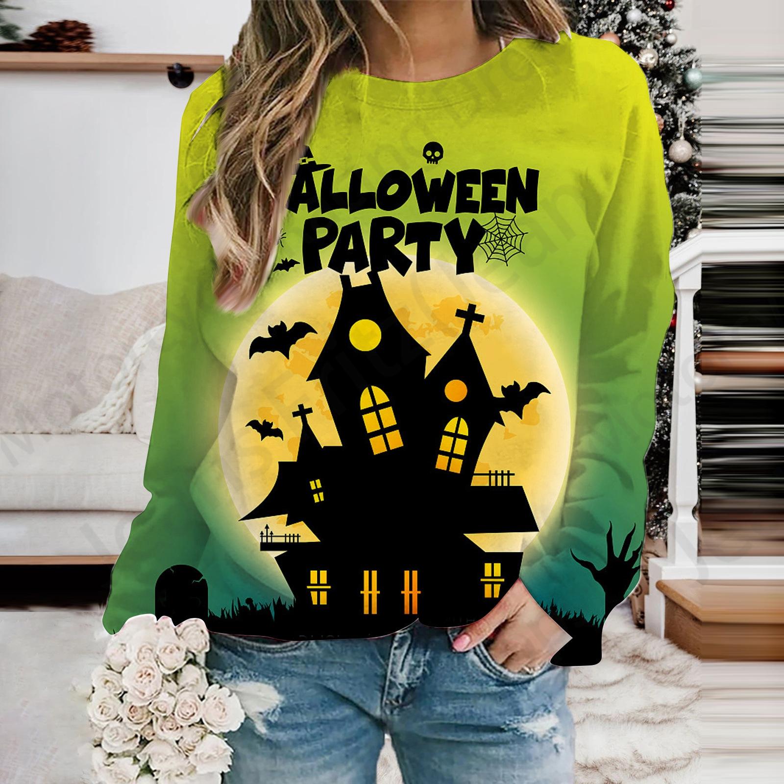 

Смешная толстовка с капюшоном на Хэллоуин с 3D-принтом для женщин, модные толстовки с круглым вырезом, женские толстовки, уличные пальто, одежда для девочек, верхняя одежда с толстовкой для женщин 8XL