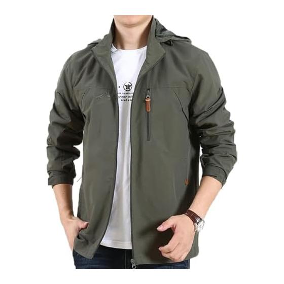 [LLHfashion] Windbreaker Jumper Men's Jacket Mountain Parka Blouson Light Outerwear Large Size Casual Outdoor Climbing Windproof Cold Protection