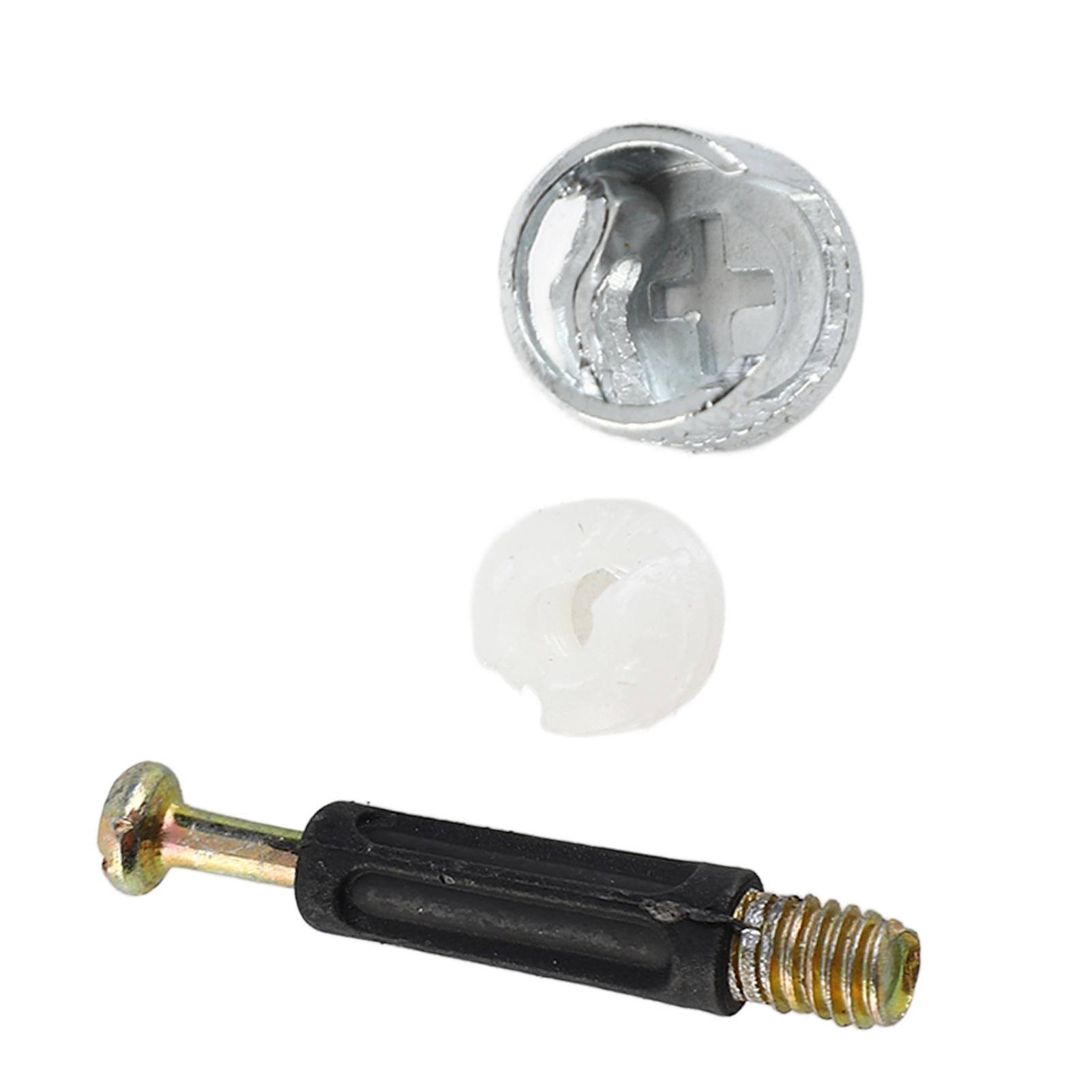 

100 комплектов 3 в 1 эксцентриковое колесо соединительная деталь мебельный винт гайка комплект фурнитура аксессуары