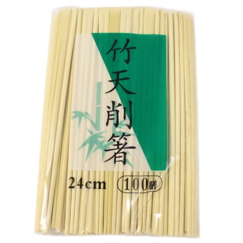 Nakamura Commercial Bamboo Chopsticks, Tensoge (Chopsticks), Pack of 100, Slightly Longer and Easy To Use, 24cm