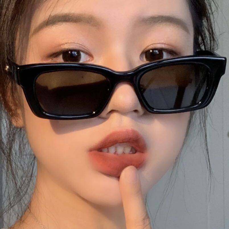 Fashion Women's Sunglasses Men's Sunglasses Retro Rectangle Jumping Di Sunglasses Trendy Women Street Shooting Ins Sunglasses Hip Hop Glasses