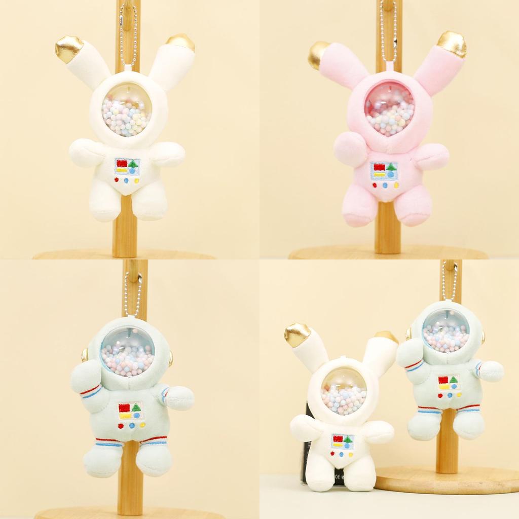 Adorable Astronaut Plush Keychain Cute Space Bunny Doll Creative Bag Charm
