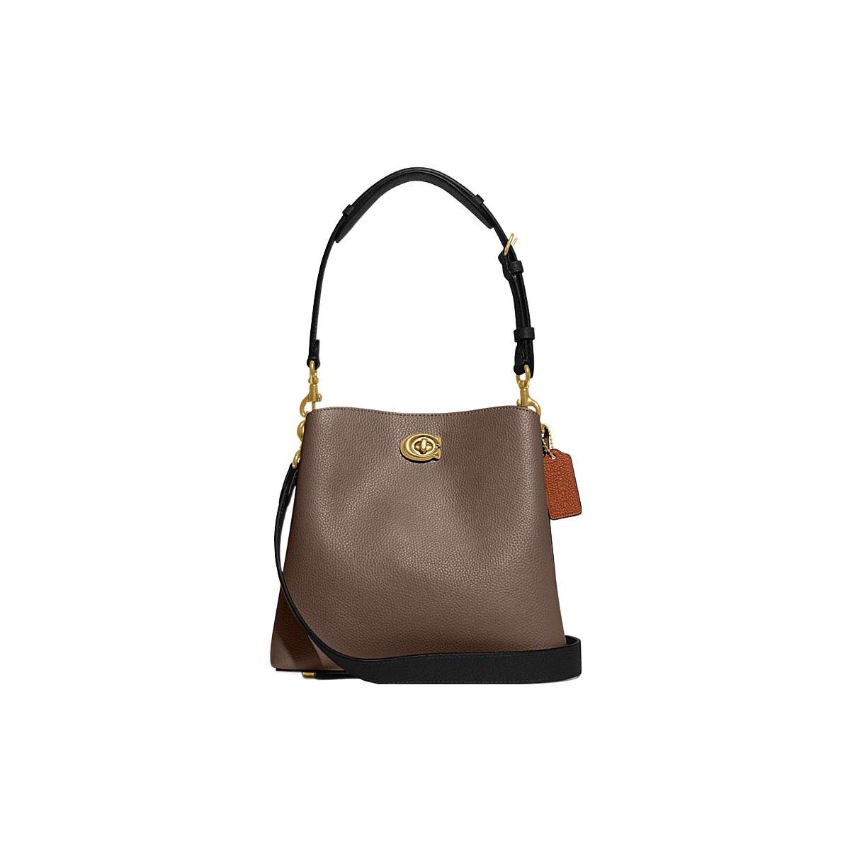 

Новая сумка-ведро COACH Willow из зернистой кожи, Сумка, Сумка через плечо, Сумка кроссбоди Средний размер Женская Темно-лаймово-серая C3766-B4CBD 22.1*10.9*23.6CM