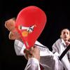ST0001 PU Leather Red Children Taekwondo Boxing Hand Foot Pad Training Kicking Target AccessoryRed
