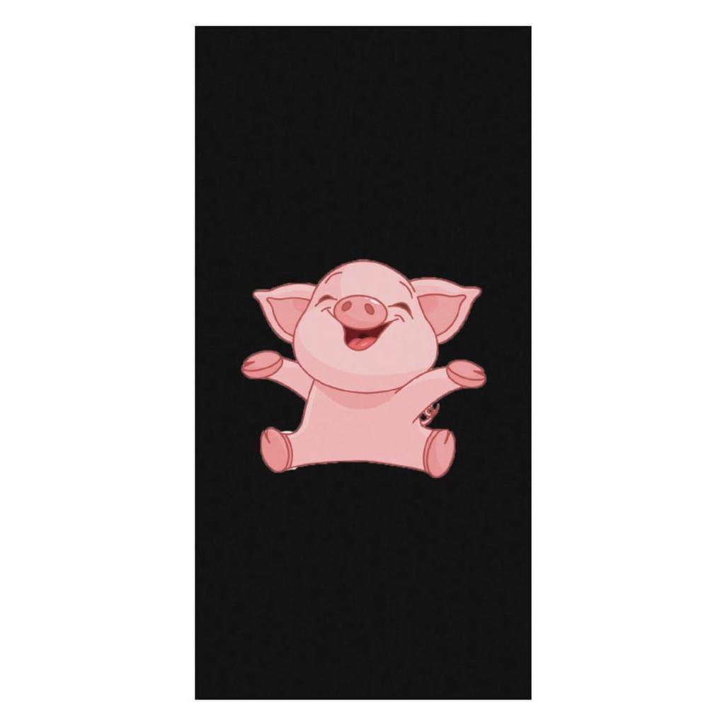 Cute Cartoon Pig Beach Towel Microfiber Lightweight Bath Towel Sandproof Sauna Spa Sport Travel Towels Quick Dry Bikini Cover Up