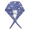 Adjustable HeadCover With Sweatband Men Women Bouffant Hat Pure Colour Cotton Hats Surgical Scrub Cap
