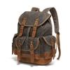 Vintage Canvas Backpacks for Men Laptop Daypacks Waterproof Rucksacks Large Waxed Mountaineering Travel Pack Vintage Backpack