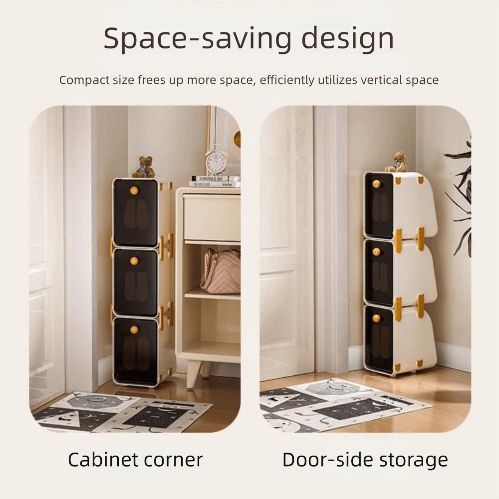 Acrylic Material Children's Shoe Cabinet Dust-Proof Shoe Storage Artifact Small Spaces
