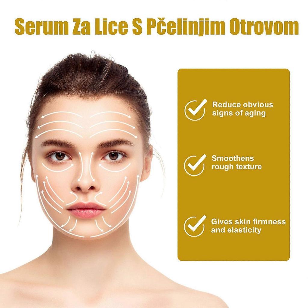 Limited time!!Hoygi Bee Venom Anti-Aging Facial Serum Reduces Fine Lines And Crow's Feet, Smooths Skin, Long-Lasting Moisturizing, Anti-Wrinkle Serum