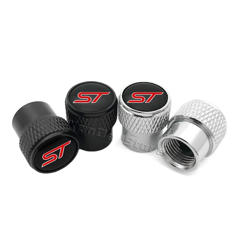 4PCS Car Wheel Tire Valve Stem Caps Cover For Ford ST Line Focus X 2 3 Mondeo Fiesta Kuga MK2 MK3 MK4 Tyre Styling Accessories aa1