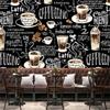 Hand Painted Coffee Wallpaper Industrial Decoration Mural Restaurant Cafe Hotel Cake Shop Background Wall Paper