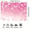 2D Flat Sakura Flower Party Photography Background