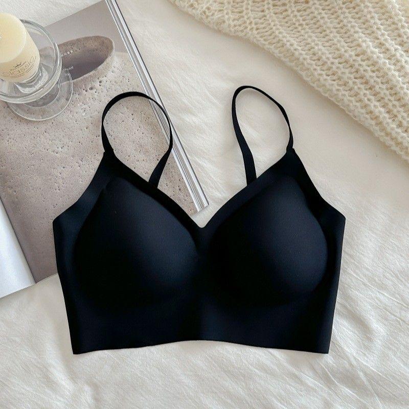 

2024 Лето Новое поступление Женский Белый Т Непрозрачный Цвет кожи Невидимый Большой и Маленький Сборка без следов Короткое нижнее белье Майка Красивая спина V Neck Black One size(40.00 kg-62.50 kg)