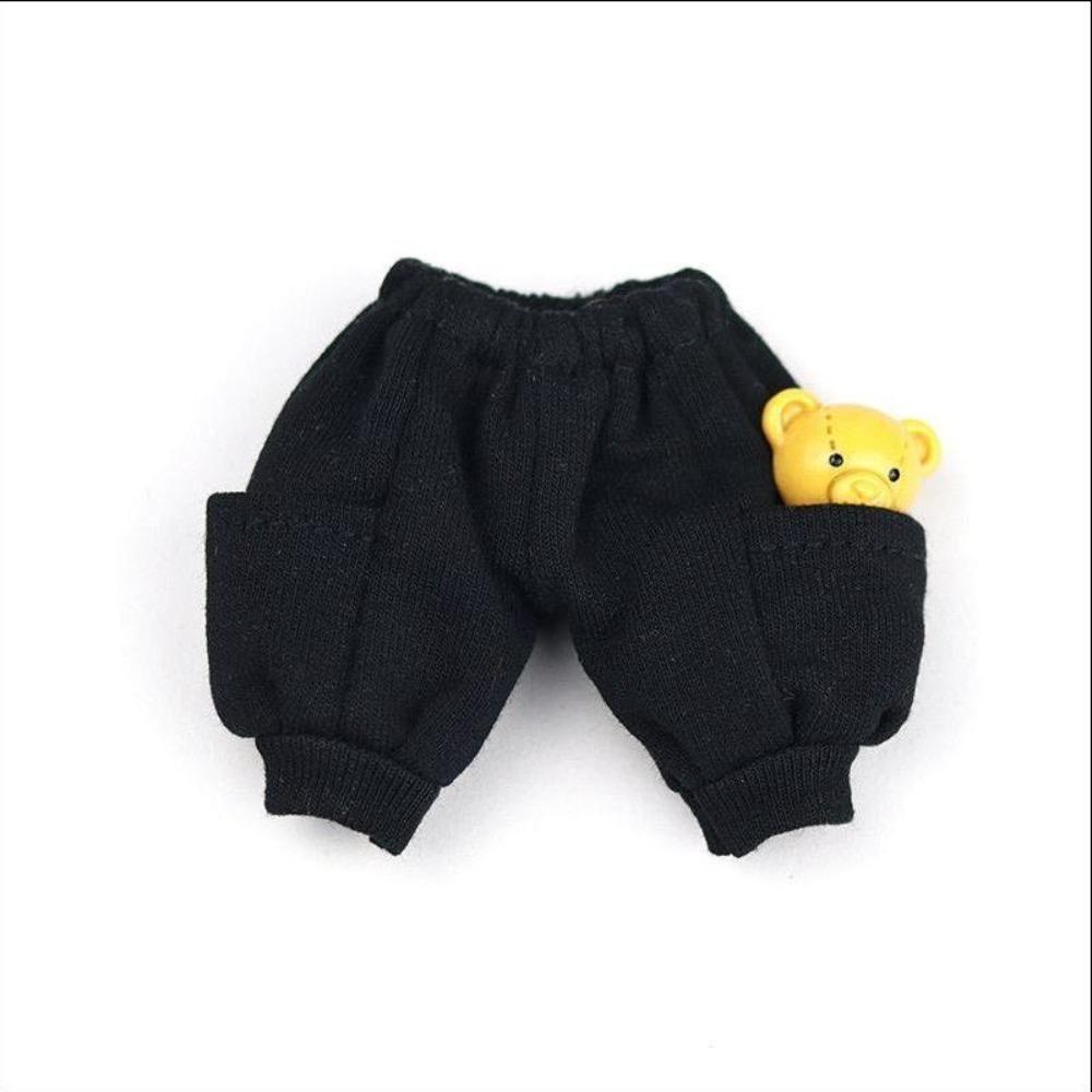 Cartoon Bear OB11 Doll Pants with Pockets Dolls Clothes Fashion 1/12 Doll T-shirt  Doll Accessories