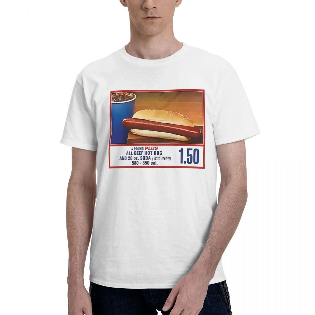 Costco Hot Dog 100 Cotton Casual Breathable Confortable Cute Mens TShirts Mens Shirt
