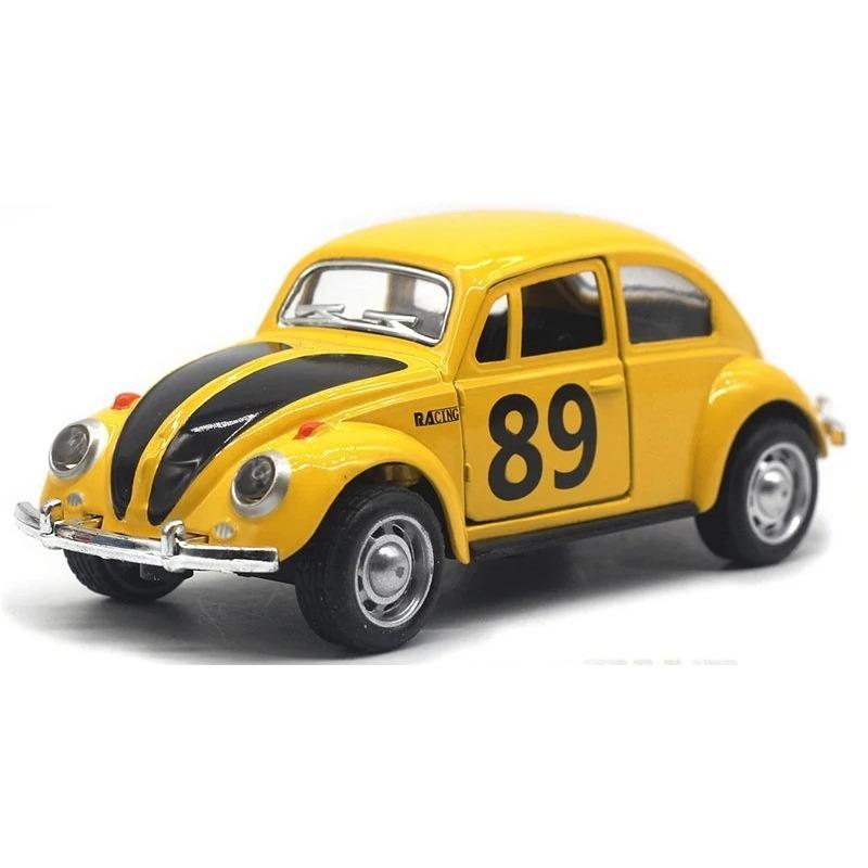 1/32 Scale Alloy Car Model Beetle Painted Racing Car Classical Car Model Rebound Door Opening Car Model For Children's Gifts