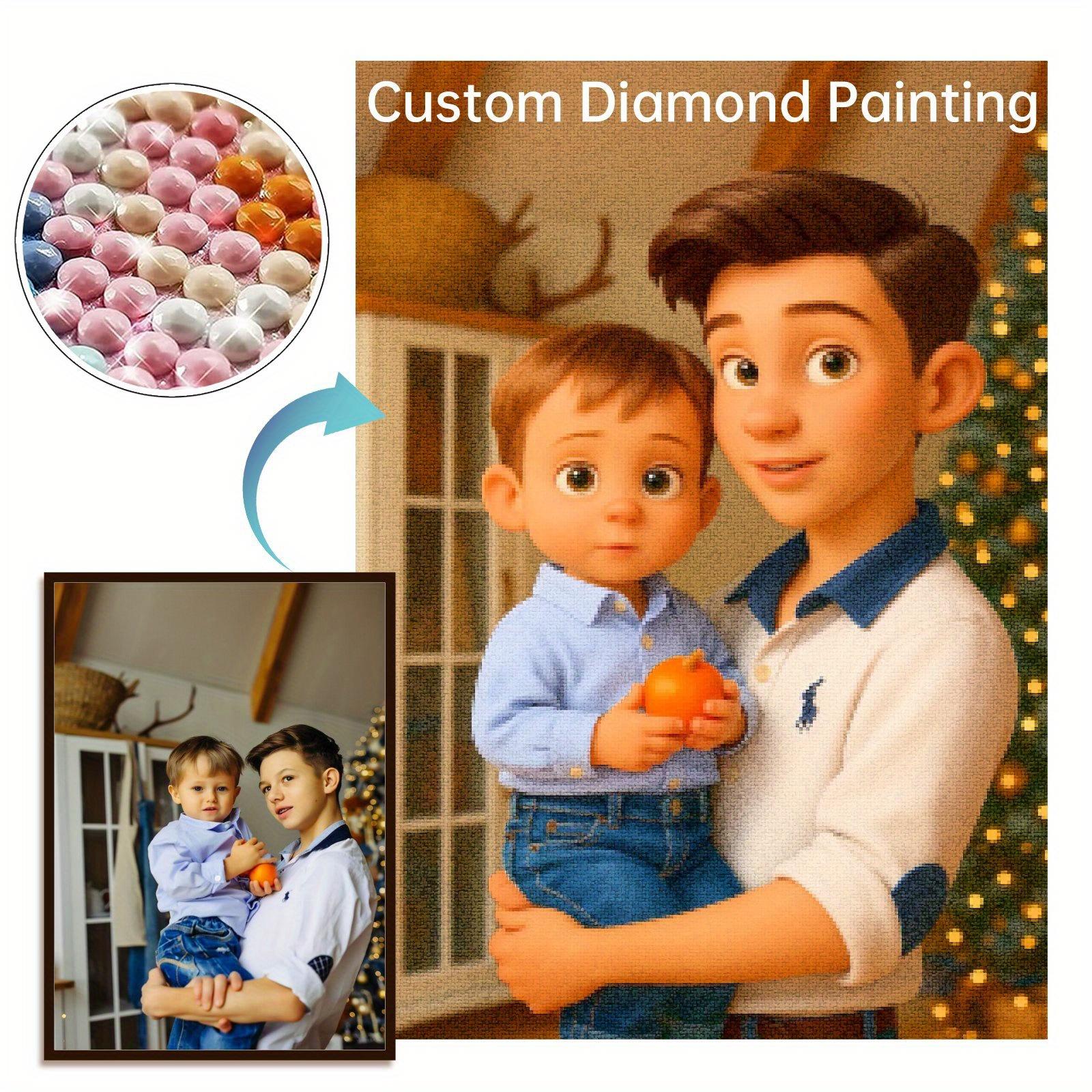 

Алмазная мозаика по фото на заказ, Создайте свою алмазную картину, 5D наборы для алмазной живописи для взрослых (Круглое сверло) 20x30