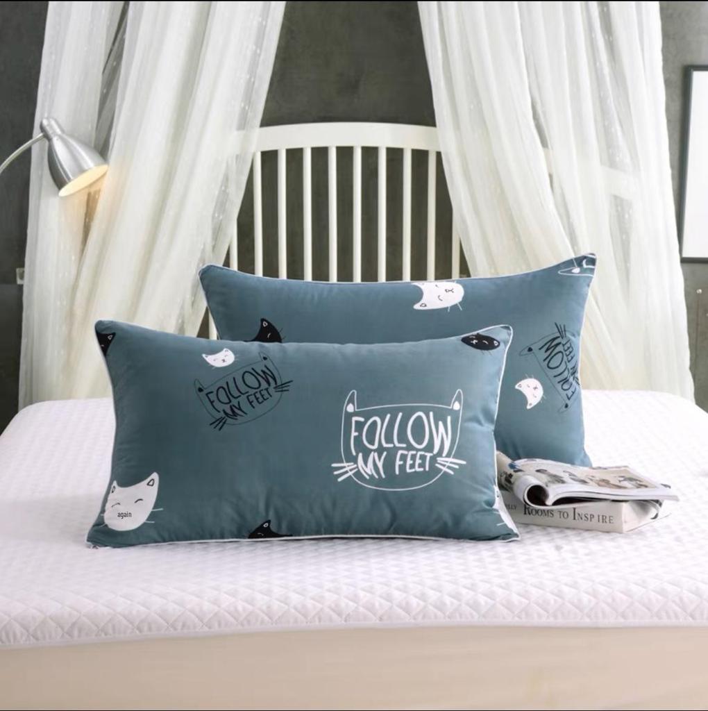 Neck Support Pillow Pair with Pillowcases for Adults & Students - Perfect for Home or Dorm