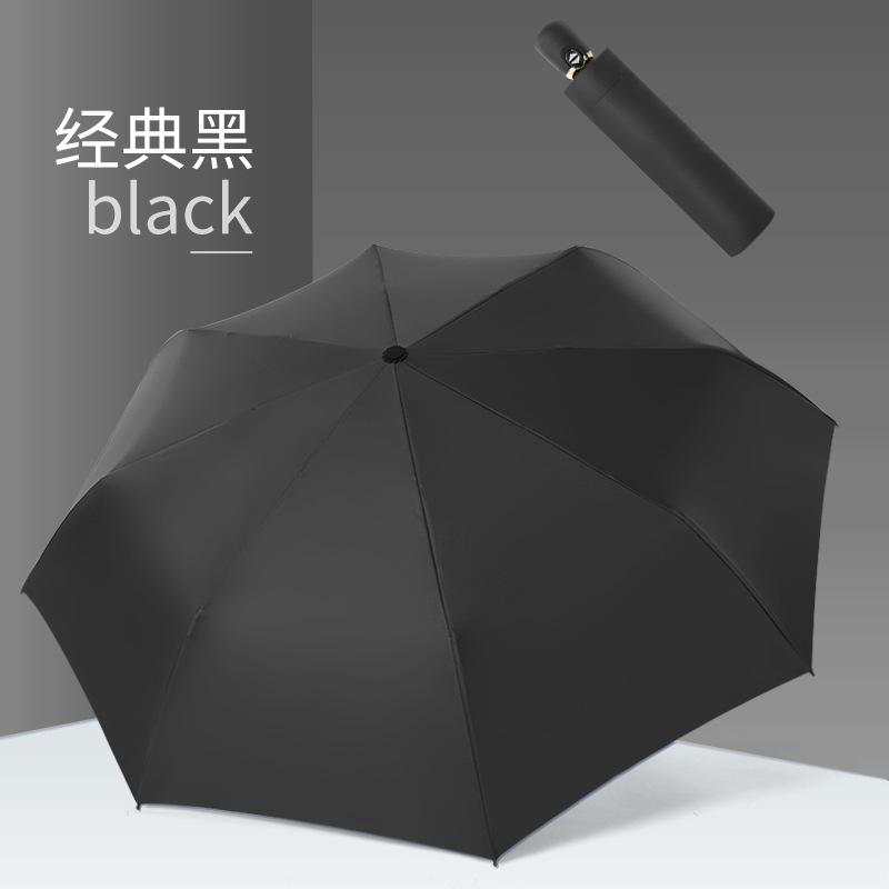 Automatic umbrella rain and shine vinyl cartoon cute sun umbrella creative tri-fold umbrella