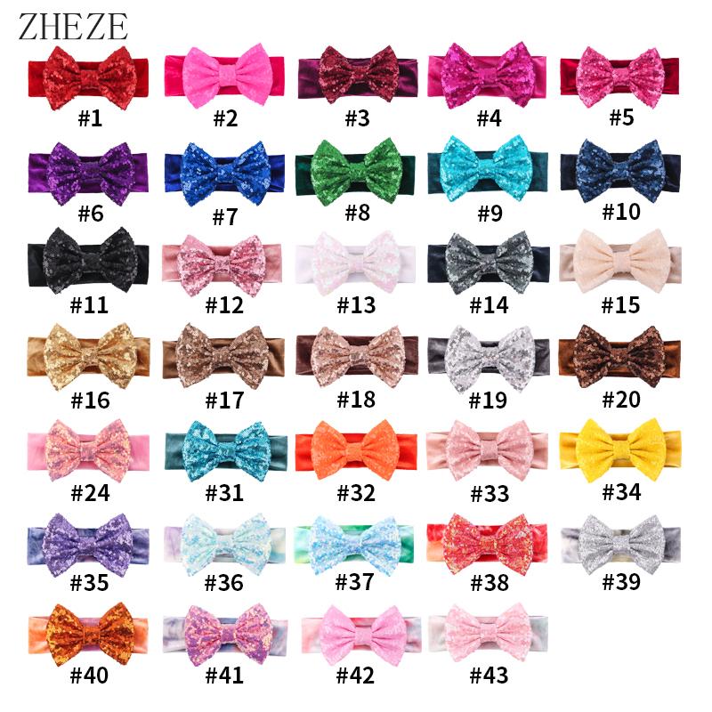 Baby Soft 5" Hair Bow Headband Kids Girls Velvet Headwrap Turband Toddler Photo Pro DIY Hair Accessories