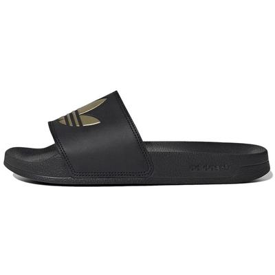 Klapki Adilette Lite Czarne Matowe Złote Damskie Trampki Core-Black GZ6196