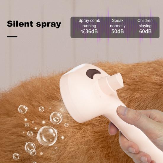 Cat Steam Brush for Shedding Rechargeable 3-in-1 Steamy Pet Brush Self Cleaning