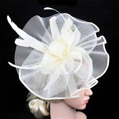 Top Hat Bridal Accessories Headdress Mesh Headdress Flower Boutique Veil Feather Hair Accessories Bridal Headdress Barrettes