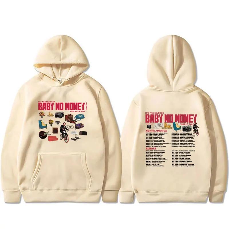 Bbno$ It's Pronounced Baby No Money European Tour 2025 Hoodie Men Women Hip Hop Fashion Oversized Pullover Male Vintage Hoodies