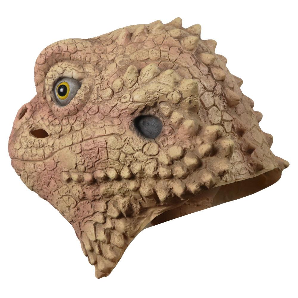 Maschera Terrificante di Lucertola in Lattice