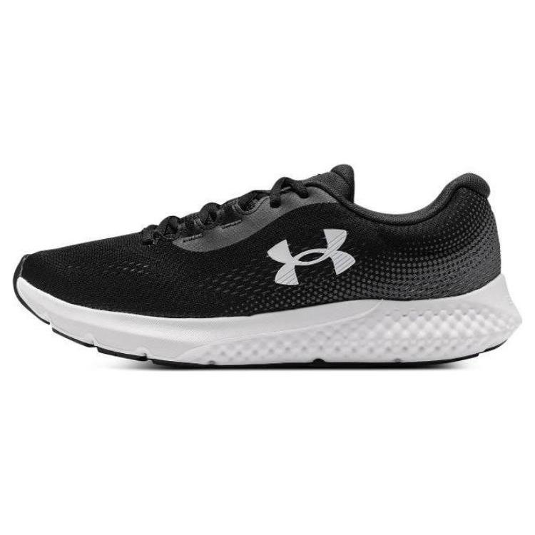 Under Armour Charged Rogue 4 Shoes Black White Men s 3026998-001 EU 44