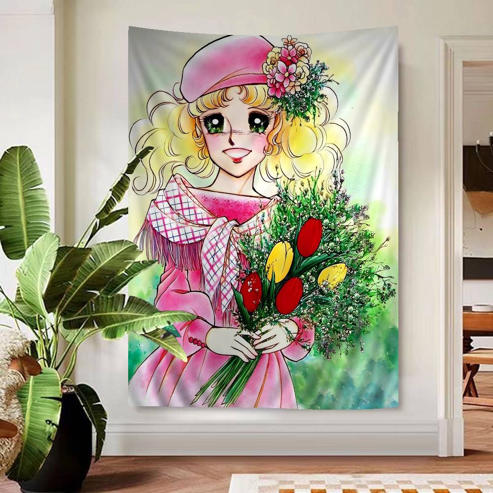Candy Candy Anime Cartoon Tapestry Art Science Fiction Room Home Decor Wall Hanging Home Decor