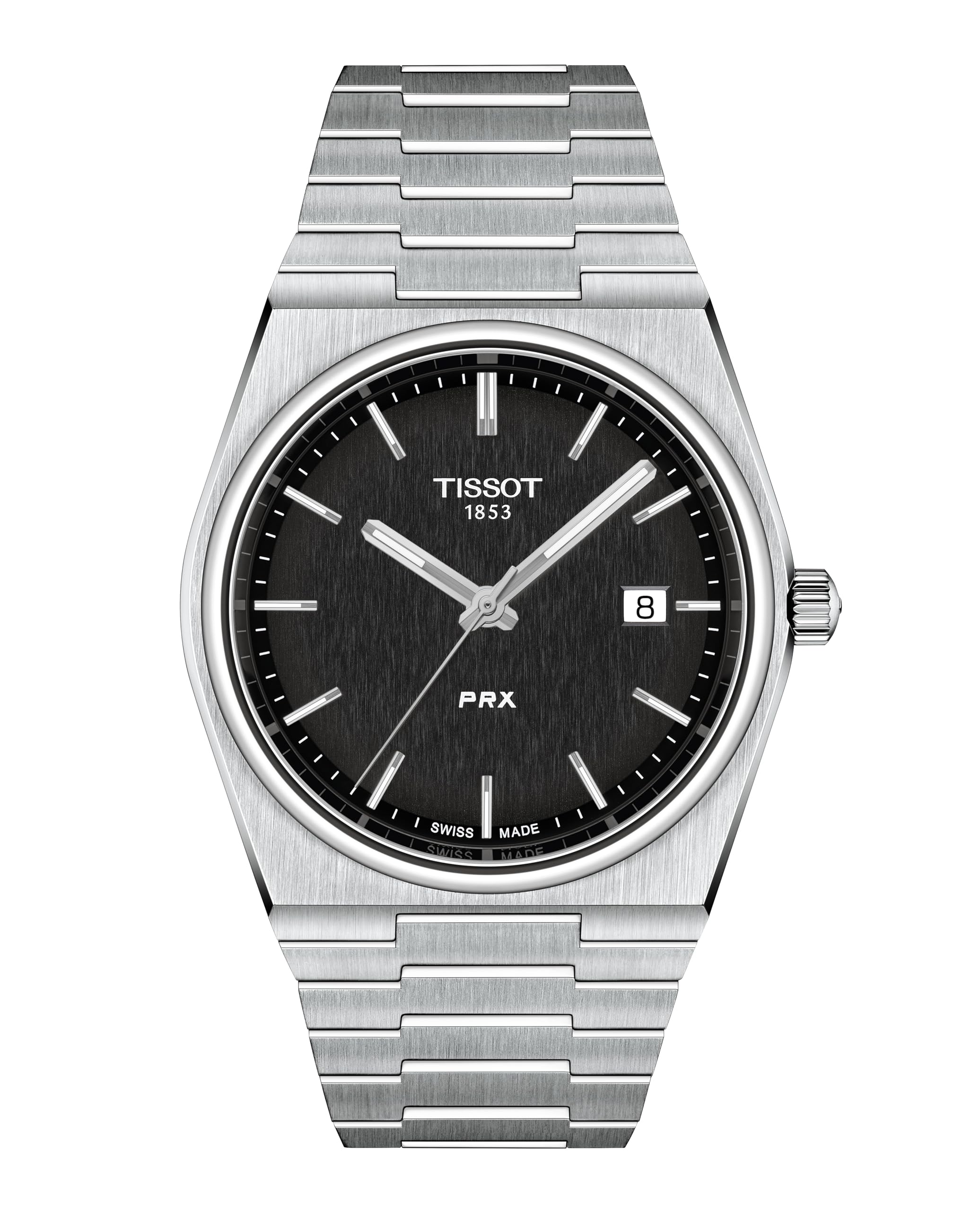 

TISSOT PRX (P R X) Men s Watch with Bracelet [Official Import] T1374101105100, Black Dial