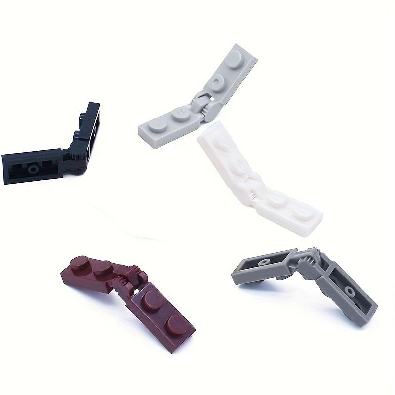 30pcs Building Blocks with Handles 1x2 Hinge Lock Plates for Building Block 44301 44302 Compatible Children Diy Bricks Toy
