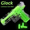 Im Dunkeln leuchtende Nerf-Gun mit Glock-Patronenauswurf
