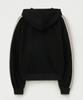 Satur Lawton Loose Fit Zip-Up Hoodie Caviar Black
