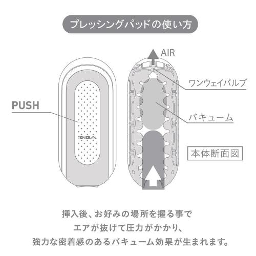 TENGA FLIP 0 (ZERO) WHITE & BLACK TENGA FLIP Zero White Black Set of 2 with whole lotion Repeat type
