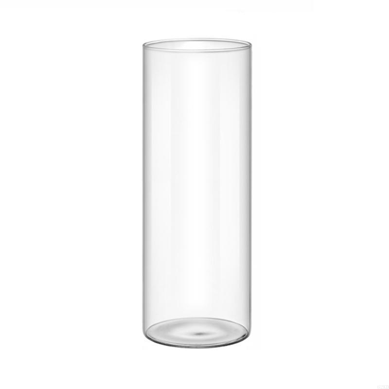 62KD Handcrafts Glass Vase Glass Cylinders Vase Glass Holder Beautiful Pattern for Florals Arrangements and Gifting
