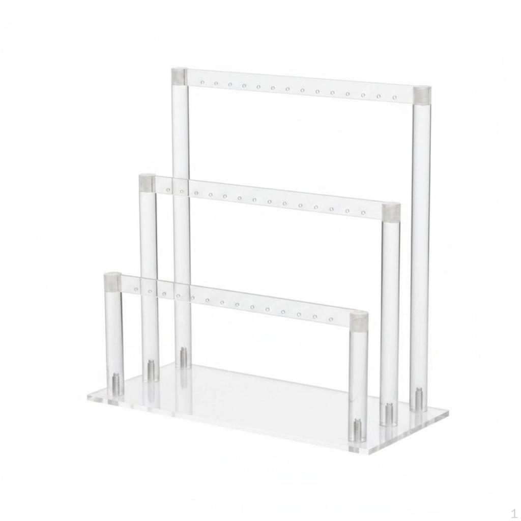 ThreeTier Earring Display Convenient To View See Rack SpaceSaving Acrylic Jewelry