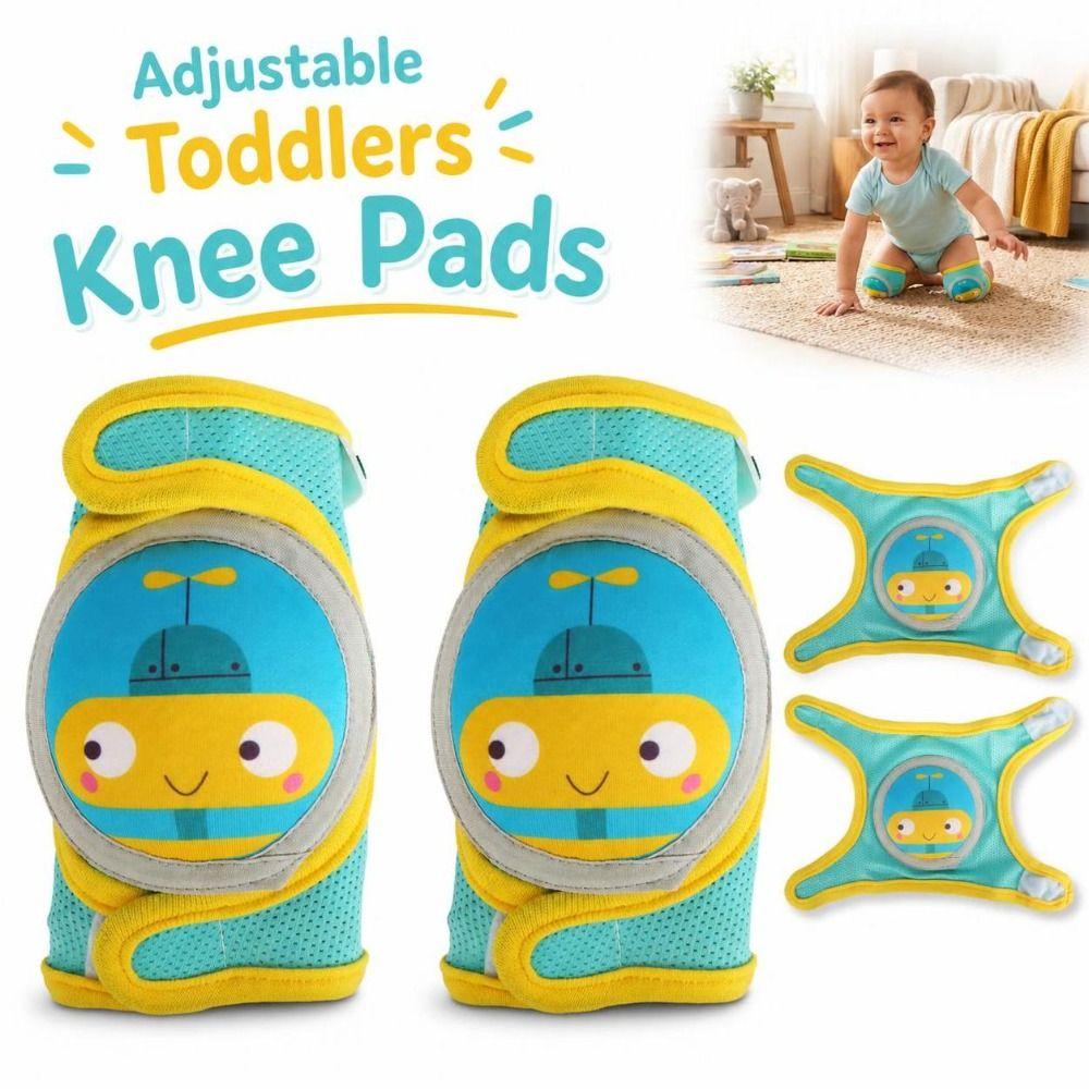 Cartoon Baby Knee Pads Adjustable Kids Elbow Knee Guards Toddlers Crawling