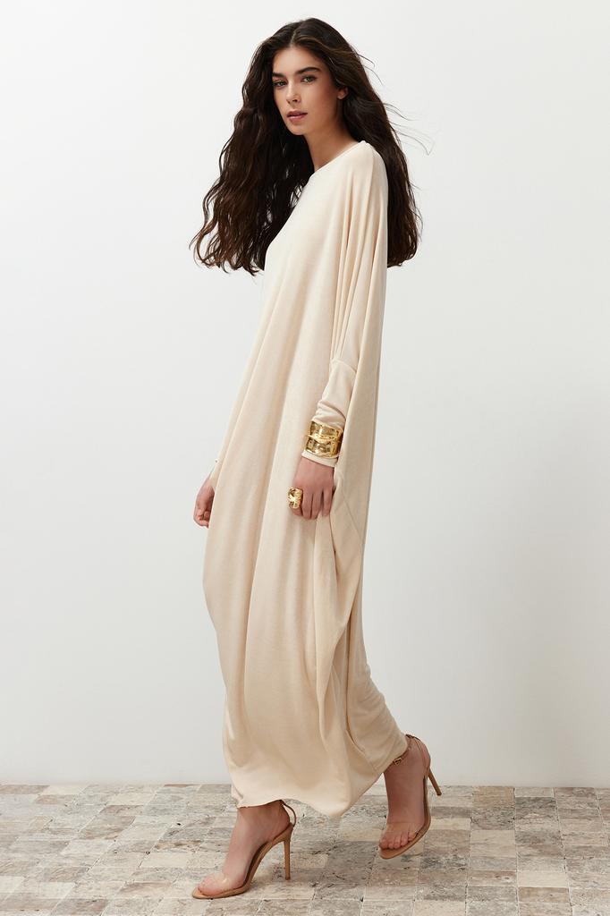 Women's Fashion New Hijab Dress Stone Stylish Knitted Kaftan Dress