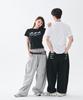 ESCAPEFROM [Escf X Hot Today] E Star Hotfix Detail Incision Sweatpants Black