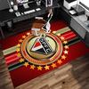 São Paulo FC Logo Print Area Rug - Soft, Washable Non-Slip Indoor Mat for Office Chairs, Living Room, Home Office Decorative Rug