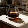 Glass Coffee Carafe Glass Coffee Pot Glass Coffee Pot Easy to Clean Heat Cold Proof Coffee Maker Replacement Carafe with Handle