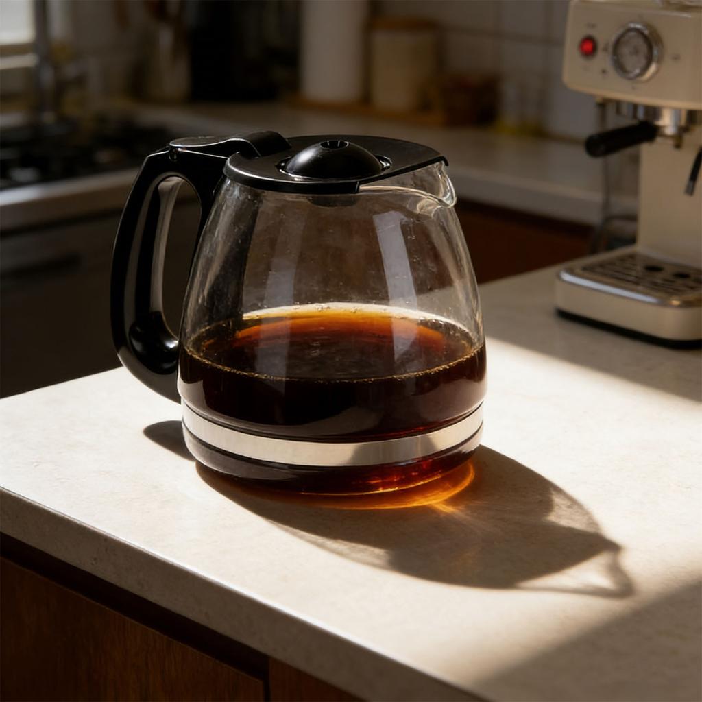 Glass Coffee Carafe Glass Coffee Pot Glass Coffee Pot Easy to Clean Heat Cold Proof Coffee Maker Replacement Carafe with Handle