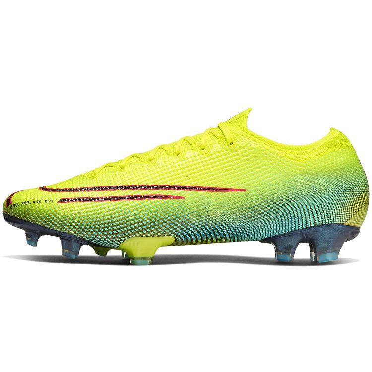 Nike Mercurial Vapor 13 FG Firm Ground Slip Resistant Abrasion Resistant Soccer Shoes Unisex Lemon CJ1295-703