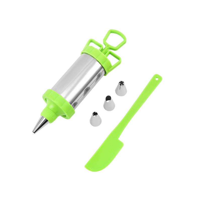 

Cake Decoration Tool Kit with Piping Bags and Stainless Steel Tips for Baking Icing Buttercream Flowers and Dessert Decorating трава зеленый
